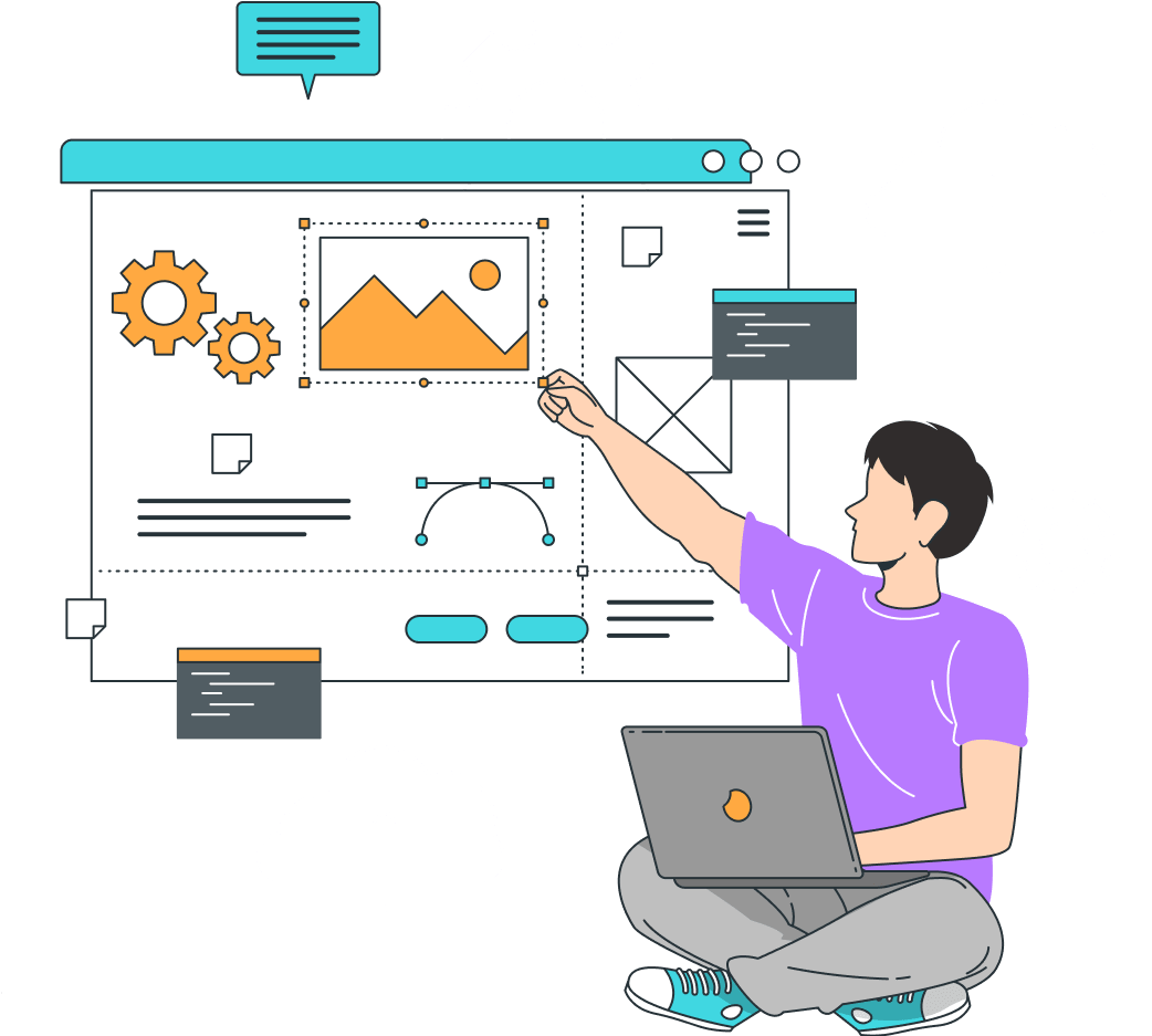 Illustration: Website-Erstellung mit Strategie – Webdesign Nordhorn