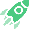 Rakete als Symbol für digitalen Start – Webdesign für Gründer